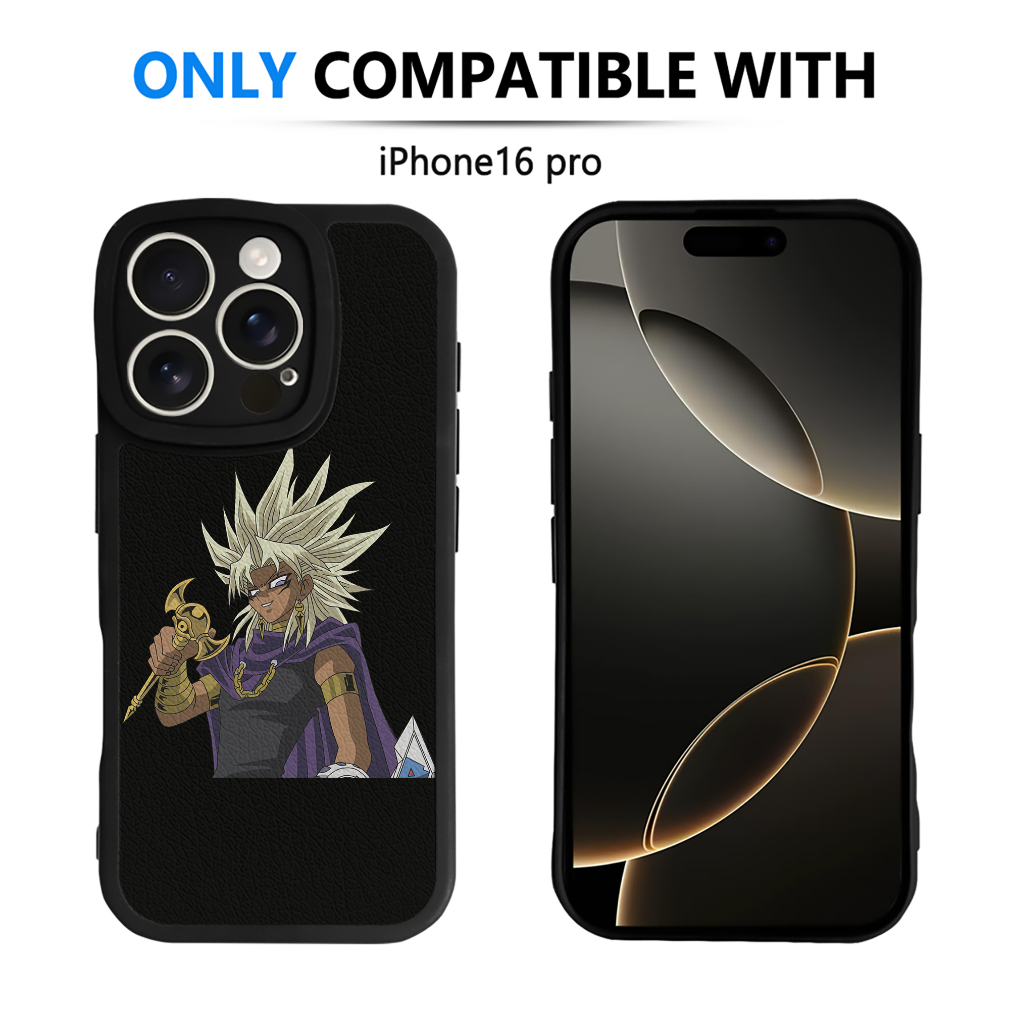 遊☆戯☆王 Yu-Gi-Oh! 【iPhone 16シリーズ対応】シリコンスマホケース（レザー調） 材質：シリコン
